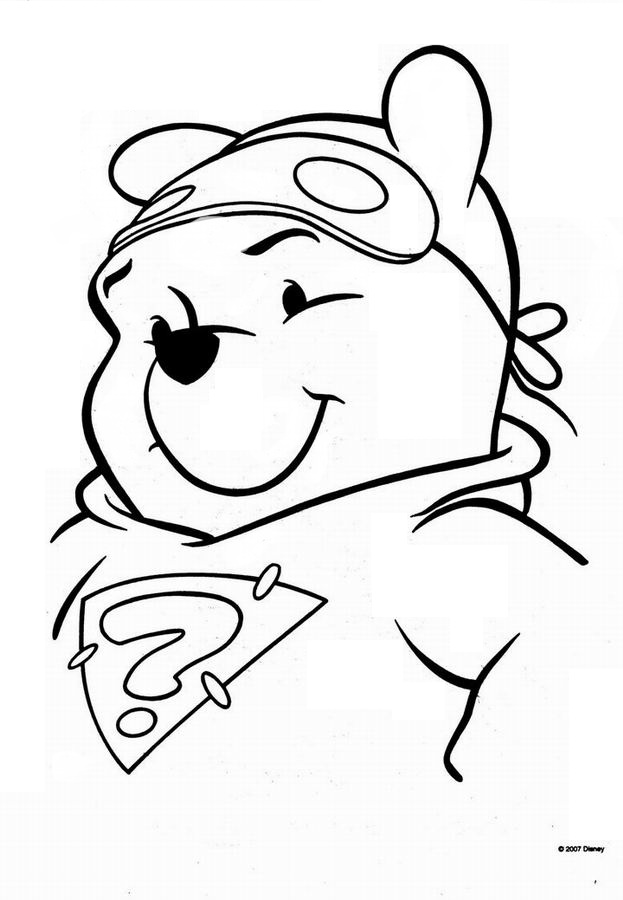 coloriage winnie le super detective